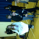 Hannah mcewan of englewood school present luke with 488 she collected in pennies this year!