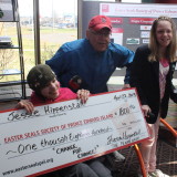 Jessie Hippenstall collects $1800 for Easter Seals!